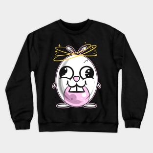 A Confused Easter Bunny Easter Egg Easter Crewneck Sweatshirt